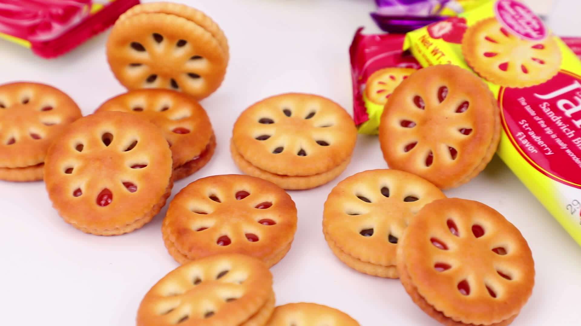 170g Pineapple Jam Sandwich Biscuits - Low-Fat & Crispy