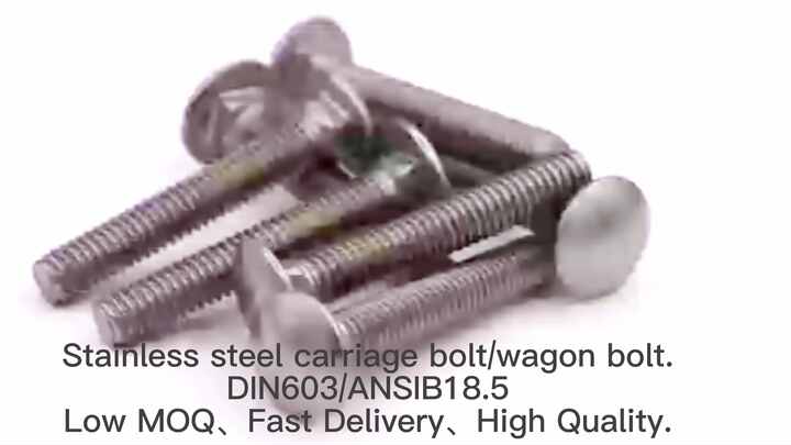 Carriage Bolts With Nuts & Washers – M5 To M12 Round Head Bolts, Galvanized Steel, DIN 603 Compliant