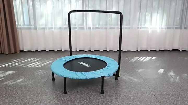 Trampolín Plegable De 36 Pulgadas Con Barandilla De Seguridad – Para Niños Y Fitness – Interior Y Jardín – Capacidad 132 Lbs