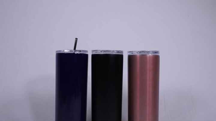20Oz Skinny Stainless Steel Personalized Tumblers W/Splash Proof Lid - 20  Oz Insulated Water Tumbler