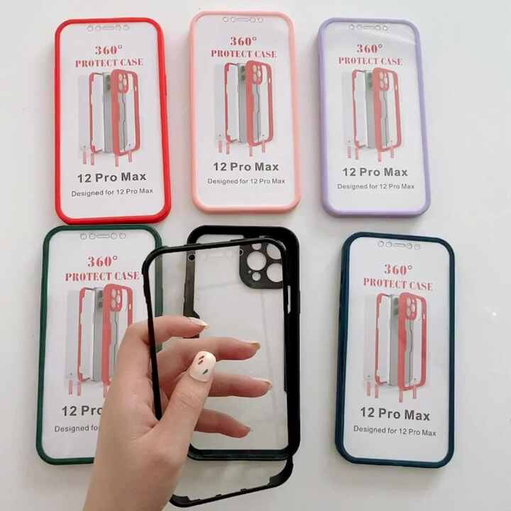 Double Sided 360 Full Protection Transparent Phone Case for