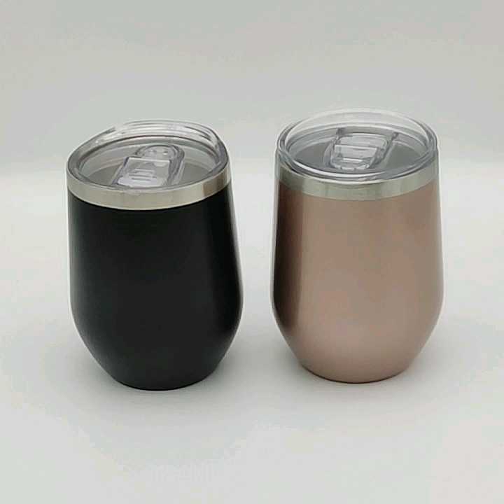 360ml Wine Tumbler Double-layer Vacuum Eggshell Thermos Cup Double