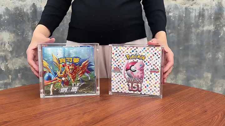 Pokemon 151 Booster Box Display Case - TCG Strong Magnet Acrylic