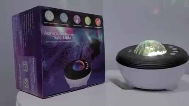 PROIETTORE 2 IN 1 aurora boreale e onde oceaniche con 14 effetti di