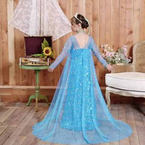light blue maxi dress Agnes Blue Sequin Maxi Dress – Frock and Frill