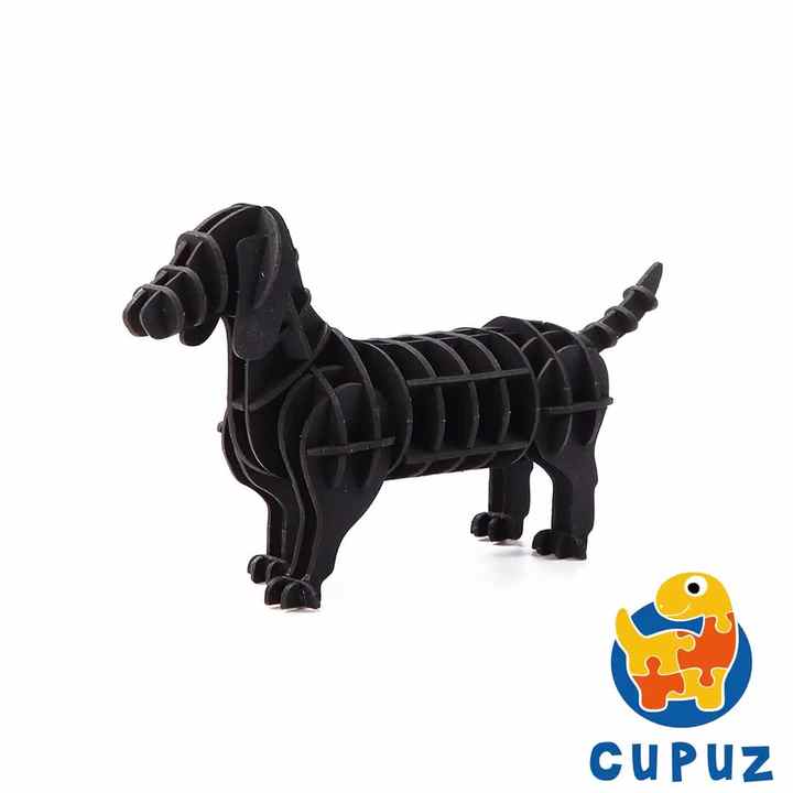 2025新しい3Dダックスフント犬パズルモデルペットSausagedog動物