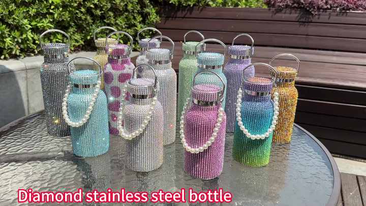 Stainless Steel Diamond Water Bottle 500ML Capacity