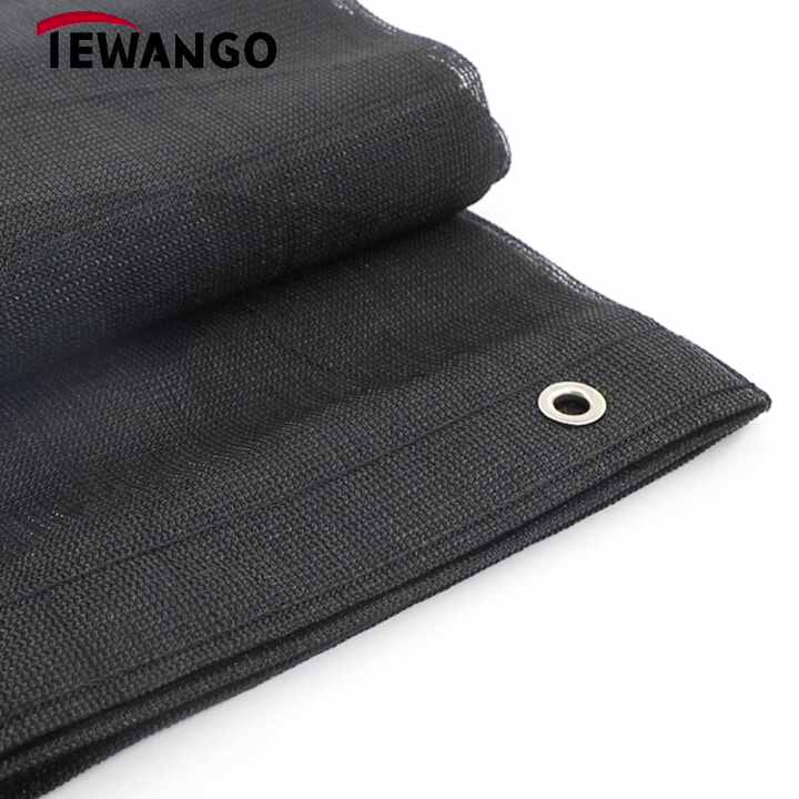 260GSM 8~10 Years 75% Shading Anti UV Black Mono Sun Shade Net Heavy Duty  HDPE Mesh for Garden Succulent Plants Sunshade Shelter