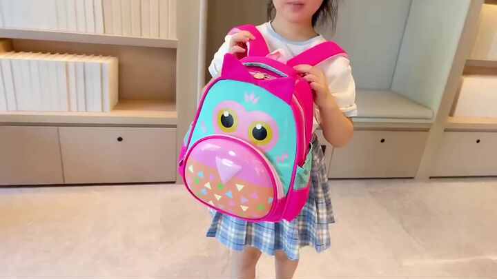 Aomig pluche rugzak voor jongens en meisjes, kleuterschool rugzak, kinderrugzak, schooltas voor kinderen, dierlijke kinderrugzak, dier cartoon mini tas, kinderrugzak voor baby, 2-6 jaar, S, cartoon