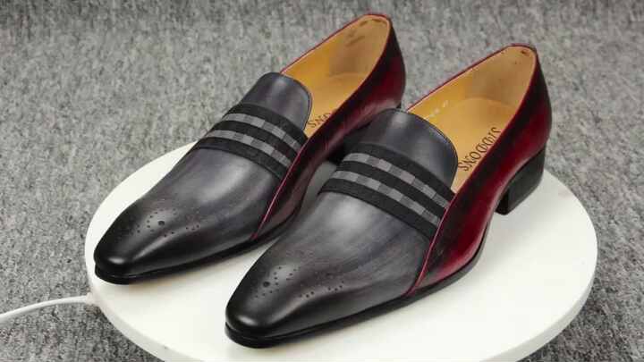 Elegant Men's Dress Shoes Designer Oxfords for Weddings