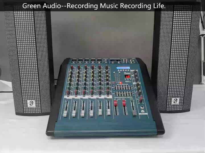 Professional 8 Channels Mixing Console with DSP Effects & 600W