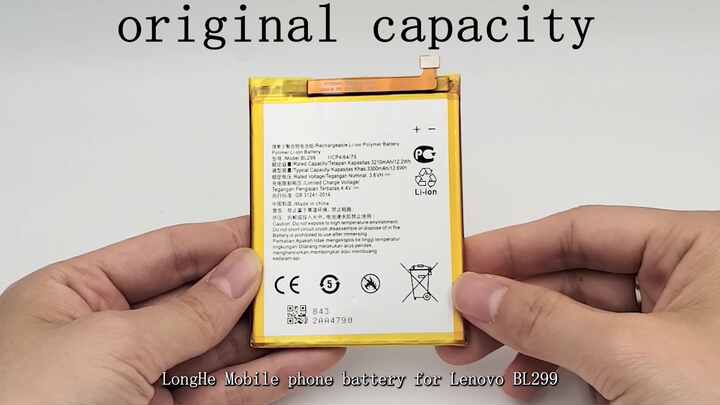 BL299 100% Original Li-Ion Polymer Battery for Lenovo Z5s