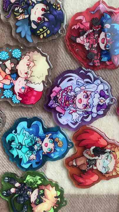 Juno Creative Double Sided Keychain - Holographic Acrylic Charm
