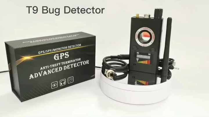 T9 RF Signal Detector Detector Anti spy Bug Listening Device Gps