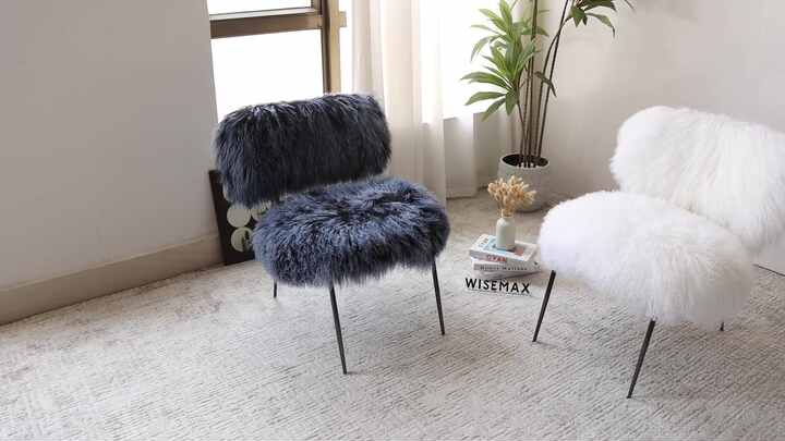 Modern Lounge Chair Baxter Nepal - Wool Fabric, Custom Colors