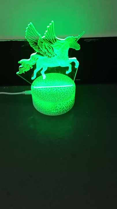 太陽系を変える7色の錯覚ランプ宇宙宇宙惑星3Dナイトライト