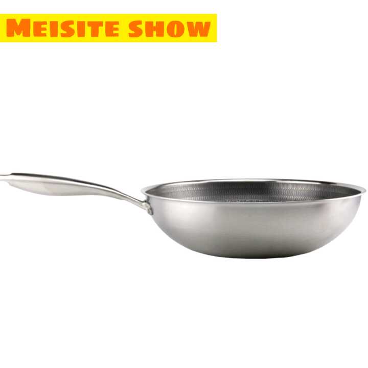 Poêle Plate Wok Plat En Acier Inoxydable 304 Poêle À Neige Pour Bébé Poêle Antiadhésive[n818