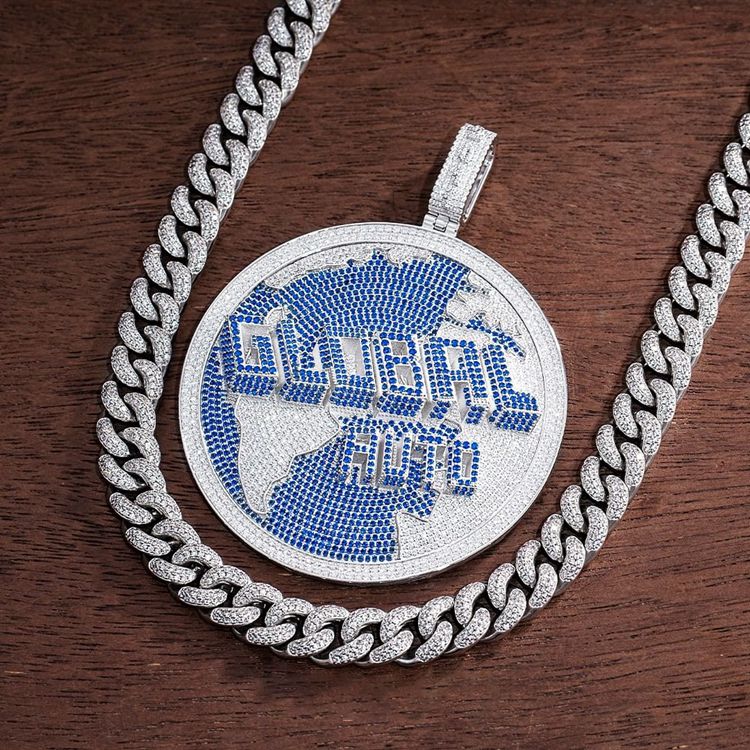 AAA Gems Custom Logo Pendant Wholesale Fashion Jewelry Pendants Mens Gemstone Pendant 925