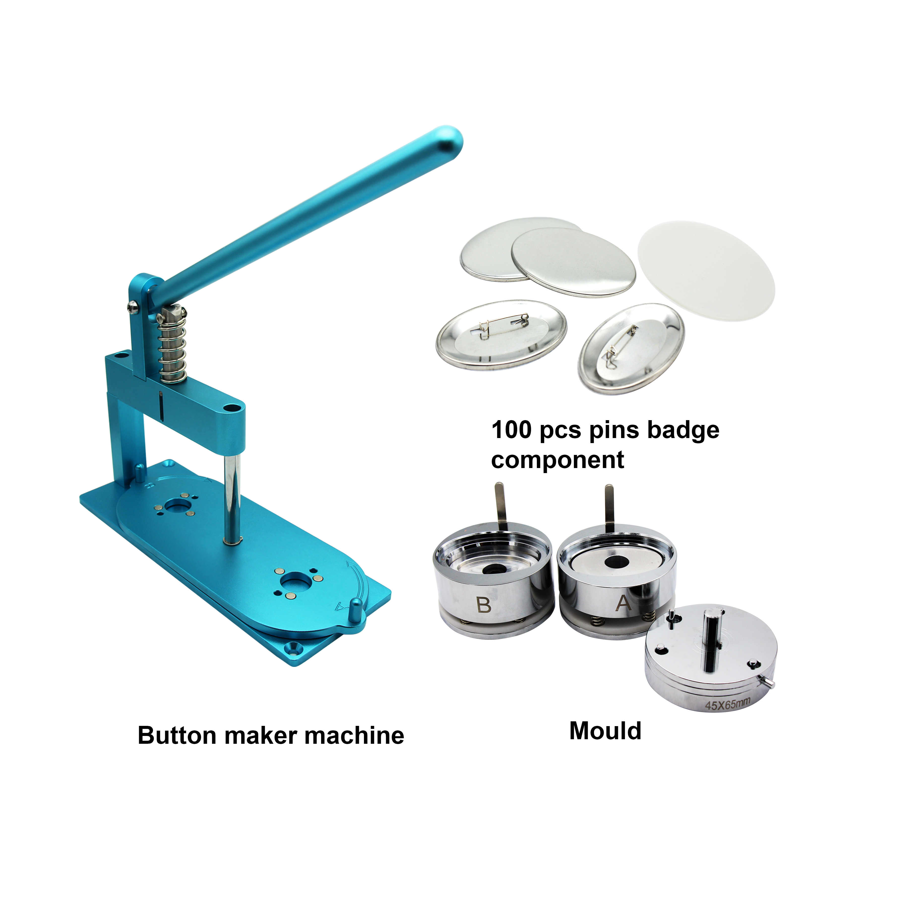 45x65 мм овальной формы оптовая цена Лидер продаж продукта pin Кнопка значок делая комплект