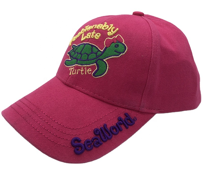 Пользовательская 3d вышивка логотип 6 Панель детская бейсболка и шляпа детские головные уборы