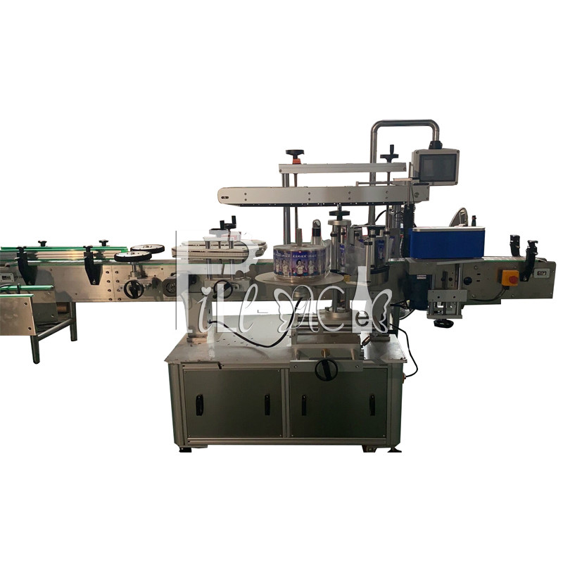 Self Adhesive Round Bottle Labeling Machine PET Bottle Label Applicator