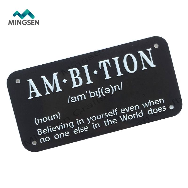 Сделанная на заказ самоклеящаяся рельефная алюминиевая декоративная Автомобильная пластина