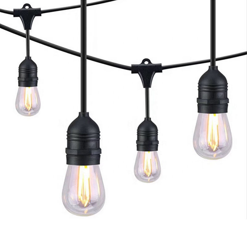 Светодиодная гирлянда, 10 м, 10 светодиодов, гирлянда E27, уличный садовый светильник для кемпинга