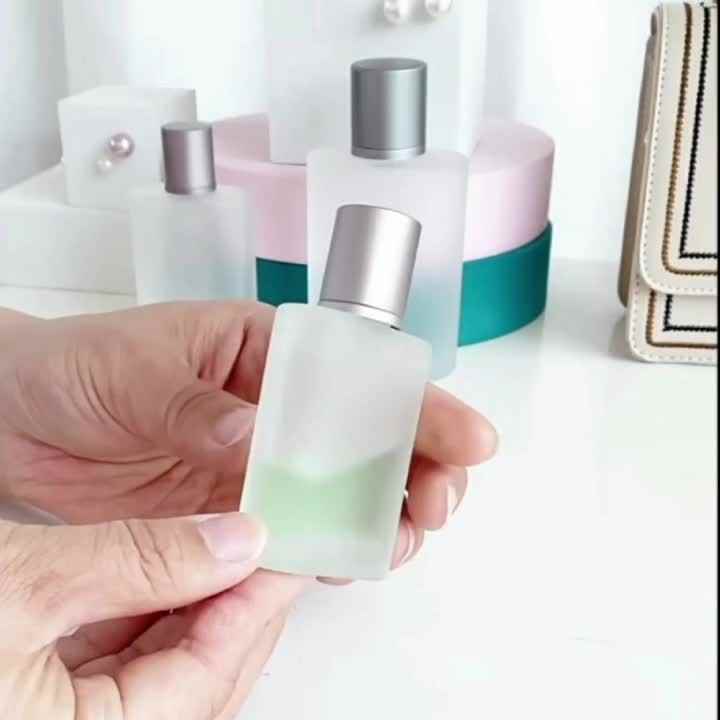 Frosted Atomizer Spray Bottle 30ml 50ml Clear Empty Glass Spray Bottle  100ml Refillable Empty Atomizer Perfume Bottles