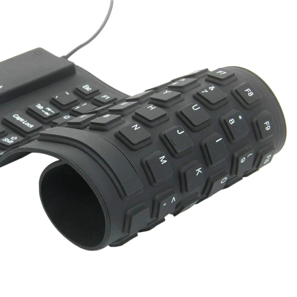 85键可折叠柔性汇总usb有线硅胶键盘防水可水洗pc笔记本电脑防尘