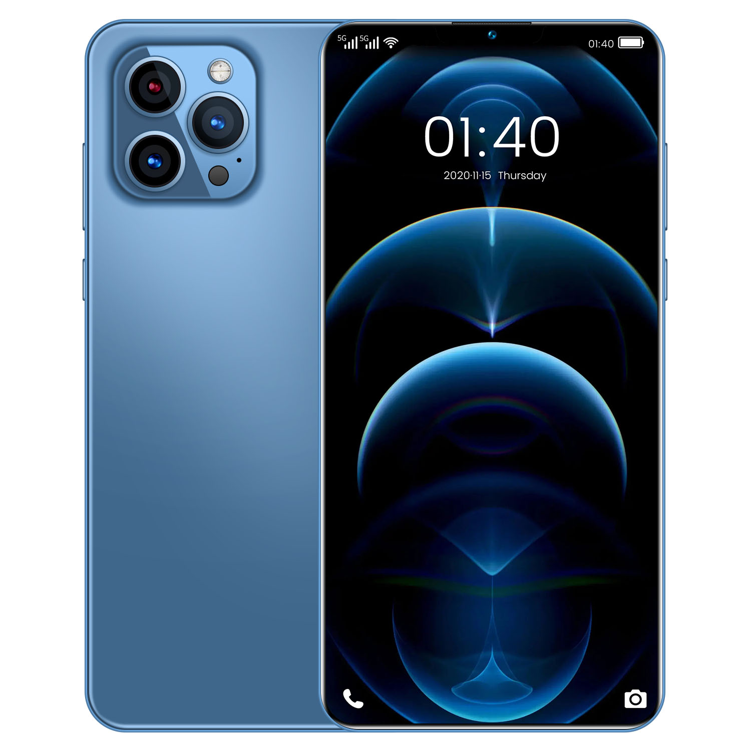 Мобильный телефон Phone12 Pro Max, 12 Гб + 512 ГБ, сенсорный экран 6,7 дюйма, Android, 5G, с Wi-Fi, BT, FM, GPS