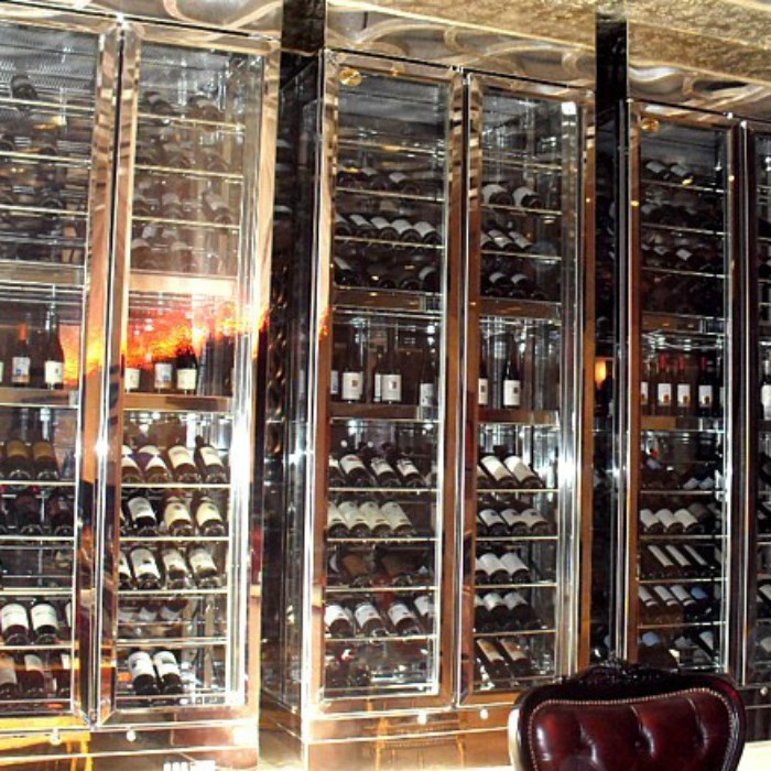 Роскошная металлическая Винная стойка с высокой стенкой