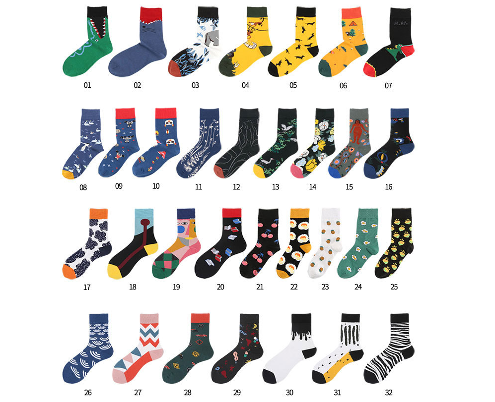 LADIES COLORFUL GUITAR SOCKS