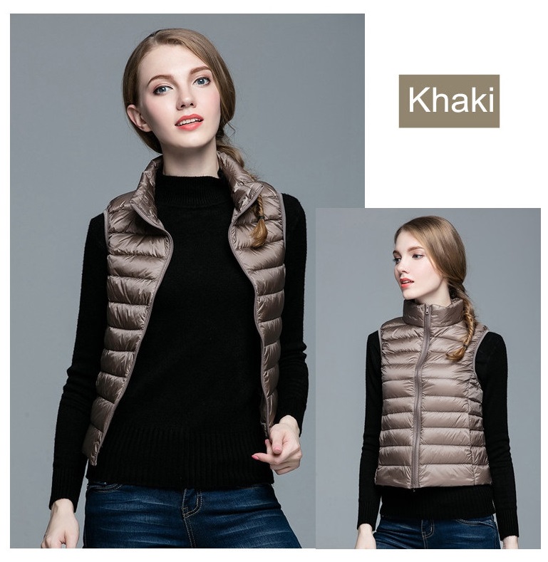 Женские упаковочный ультра легкий пуховый жилет на открытом воздухе пуховый жилет для девушек