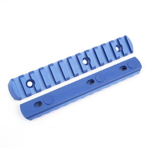 蓝色战术keymod picatinny导轨13槽keymod瞄准镜安装式weaver