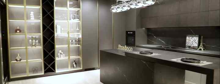 Modern Design Home Kitchen Cupboard Set Cabinet with Island for Small  Kitchens