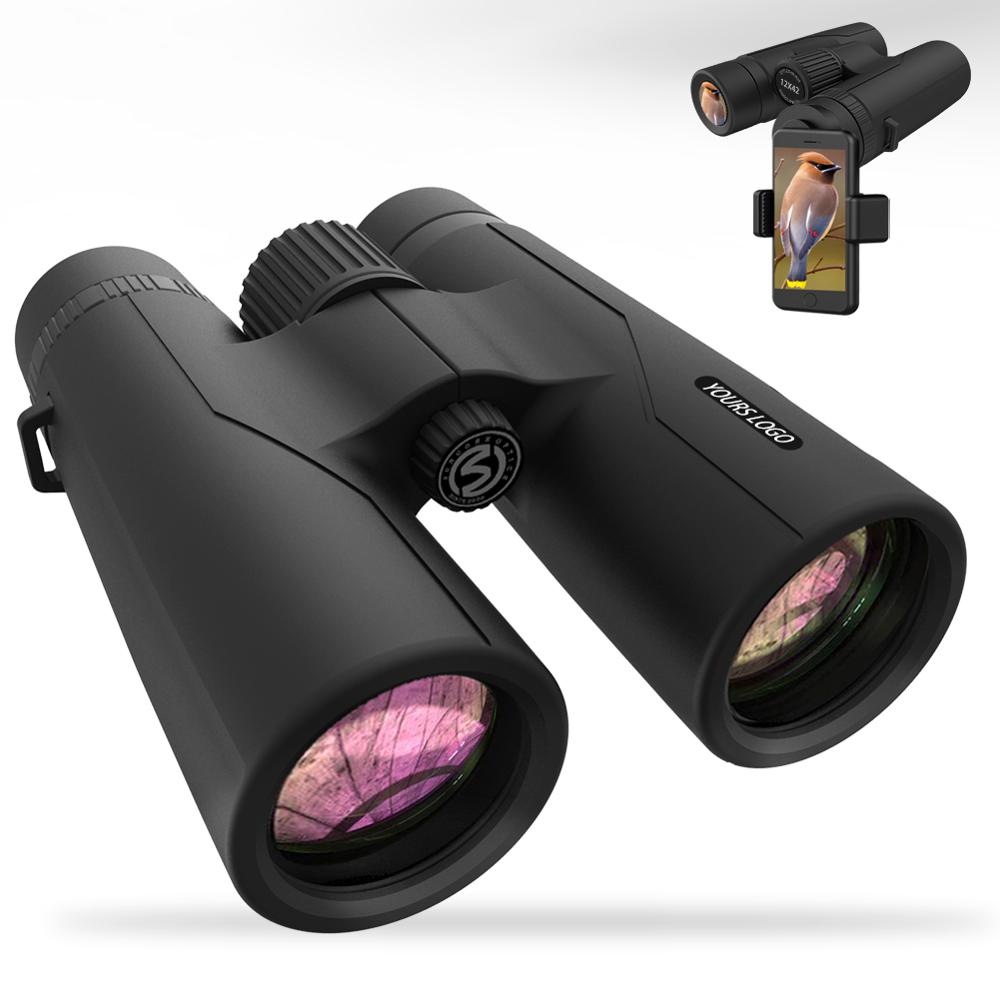 SUNCORE уплотнение двойной бинокль 12x42 телескоп HD высокой мощности водонепроницаемый 16,5 большая Призма