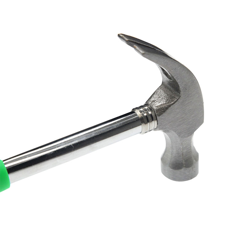 Best Selling Worldwide Green Steel Pipe Handle Claw Hammer