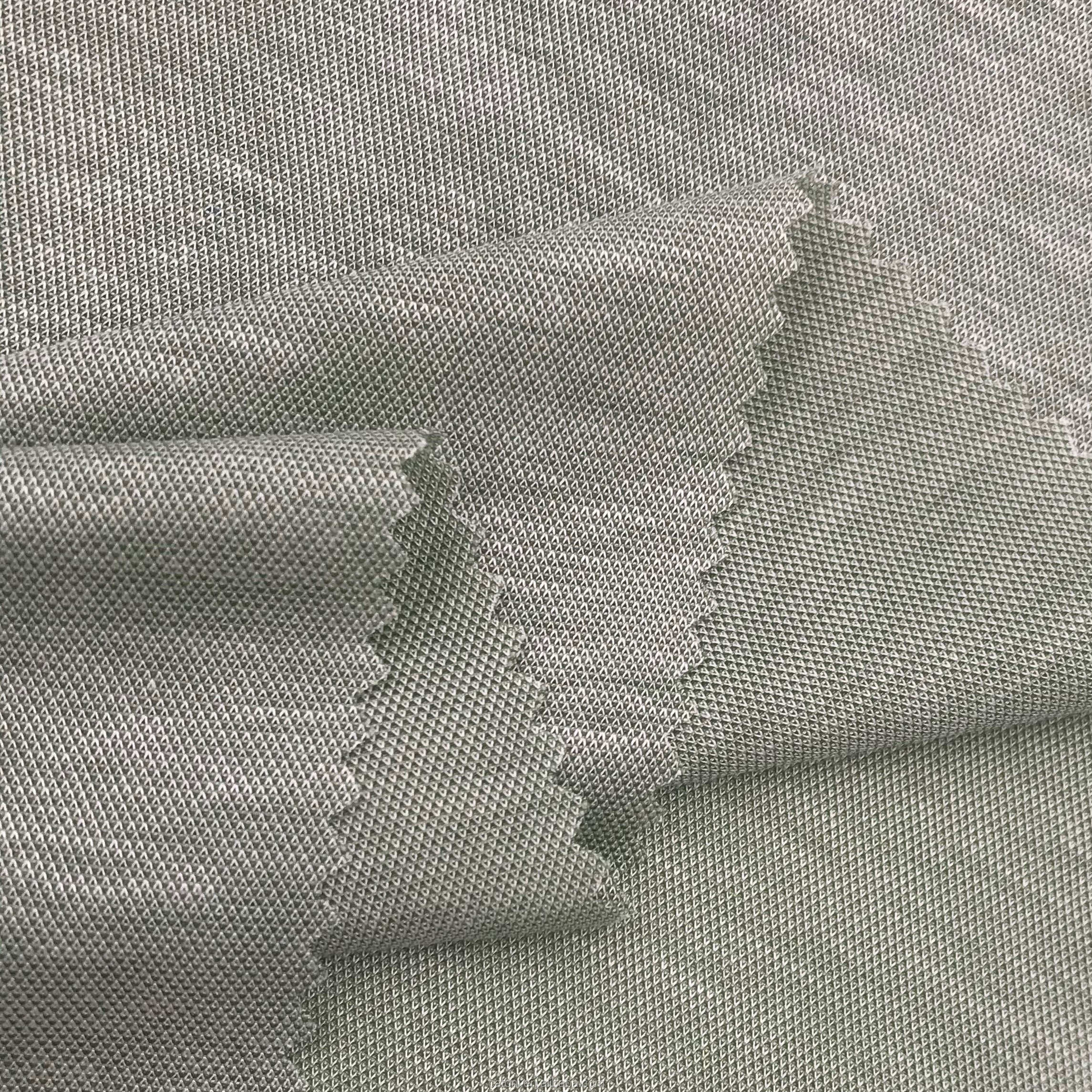 Трикотажная ткань из ткани «пике», 60% вискоза, 40% нейлоновая трикотажная ткань для футболок