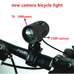 Super Bright XM-L T6 Bicycle LED Lamp 720p 16GB Wireless Video Camera Bike Light Cycling DVR Recorder Rechargeable Torch Light
