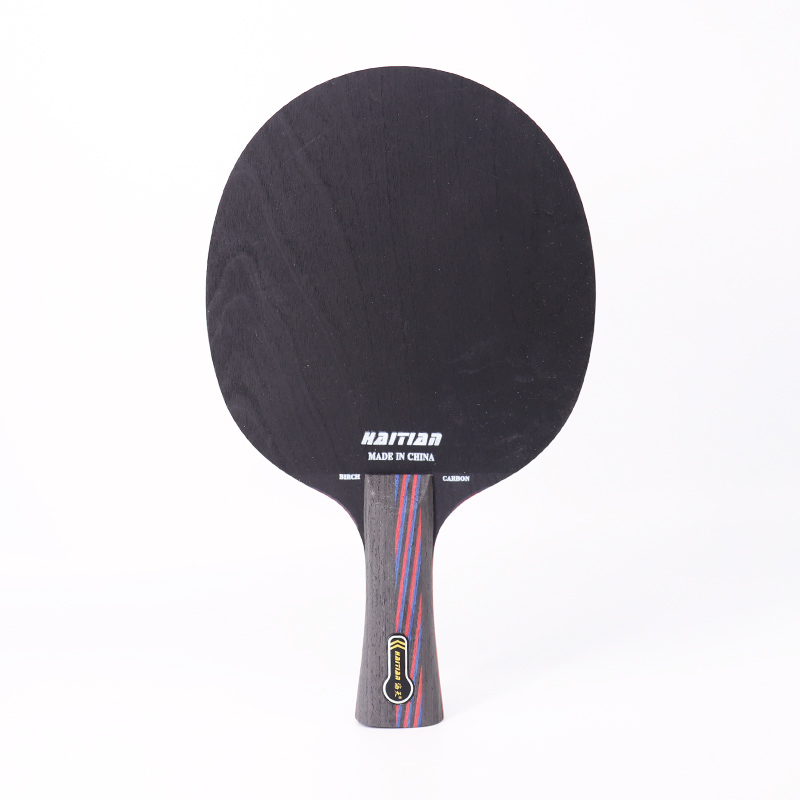 Профессиональное гибридное деревянное весло для пинг-понга из углеродного волокна 9 + 8 дюймов, оптовая продажа от производителя в гаитянском стиле
