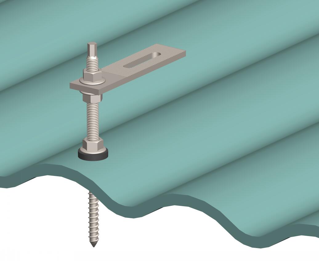 Кронштейн для солнечной энергии, монтажная система на солнечных батареях, двухсторонняя винтовая вешалка, винтовая вешалка, болт