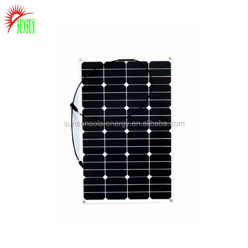 Melhor atacado preço SunPower semi flexível painéis solares fotovoltaicos 80W