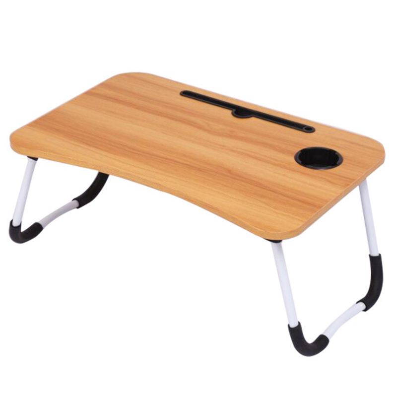Laptop Bed Table Multi-Function Lap Bed Tray Table with Storage Drawer and Water Bottle Holder