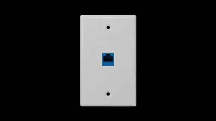 ZoeRax 3 Pack Ethernet Wall Plate, 1 Port CAT6 Keystone Jack Wall Plate With RJ45 Keystone Inline Coupler Insert, Female To Female Cat6 Keystone Jack - View #9