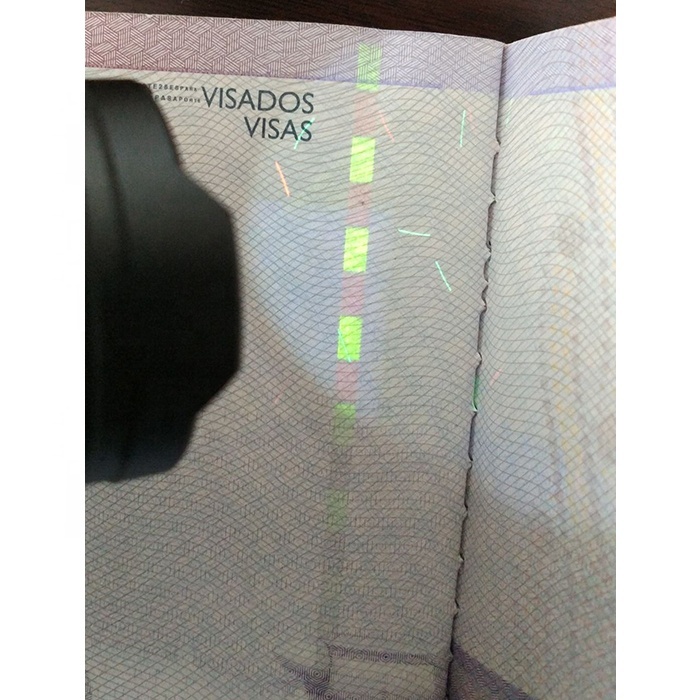Security paper for certificate printing