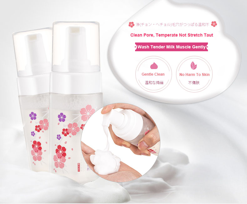 Oem Factory New Recommend Face Wash Whitening Amino Acid Oil Control Vitamin C Cleansing Mousse for women