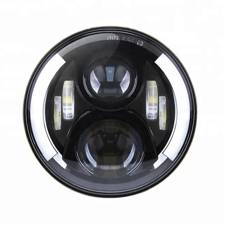 Светодиодный круглый автомобильный фонарь, фара для джипа, 7 дюймов, для грузовика, работы, высокое качество, налобный фонарь для мотоцикла, 7 дюймов