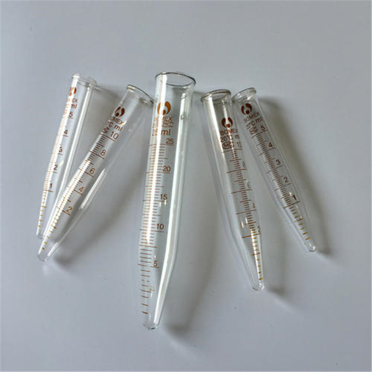 По индивидуальному заказу, высокое качество, 5 мл 10 мл 15 мл 50 мл 100 мл коническая стеклянная центрифужная пробирка