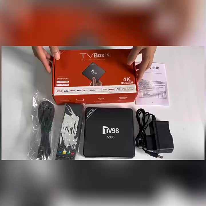 TV98 S905 Internet STB PRO SMART TV BOX 4K with Android 12