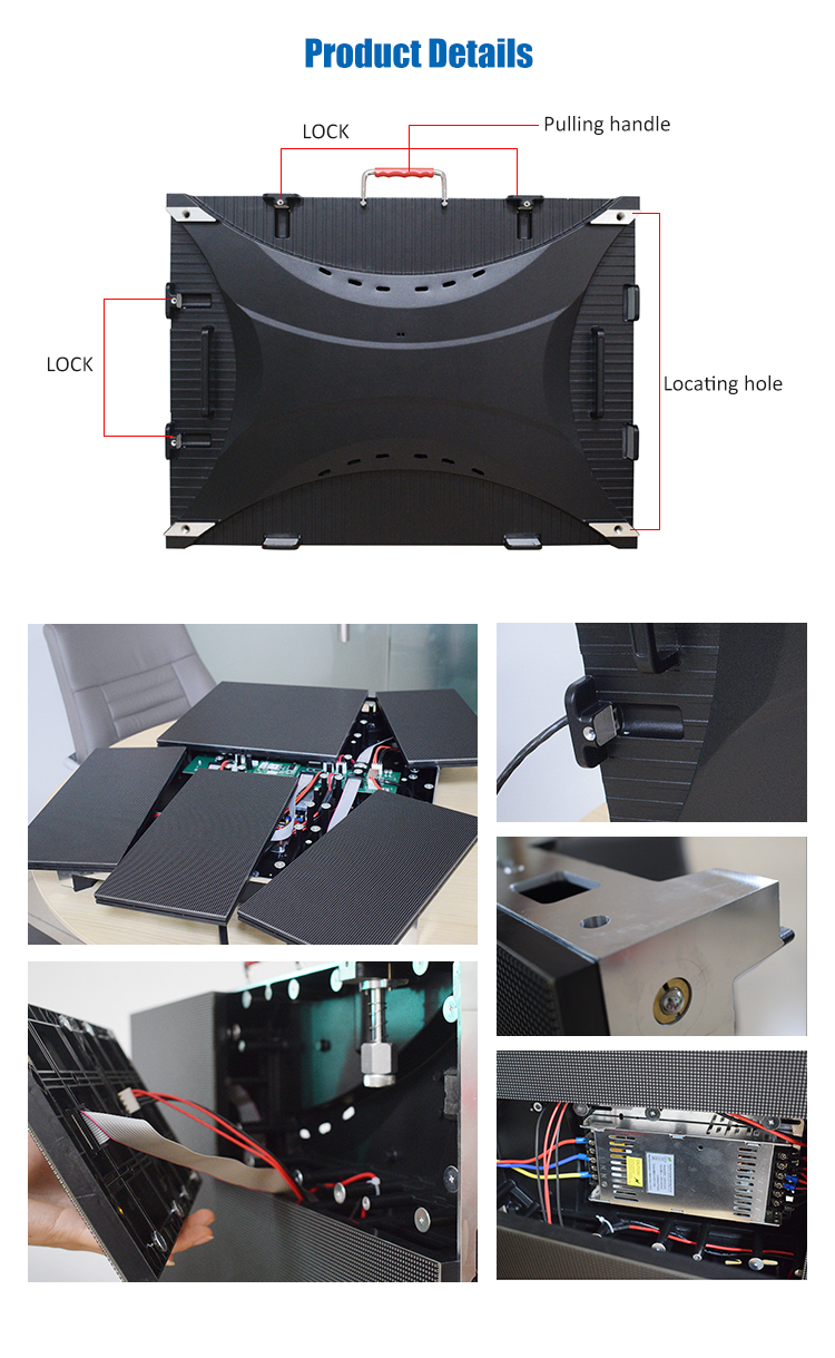 SMD2020 Indoor Full Color LED Display For Rental 640x480mm Panel